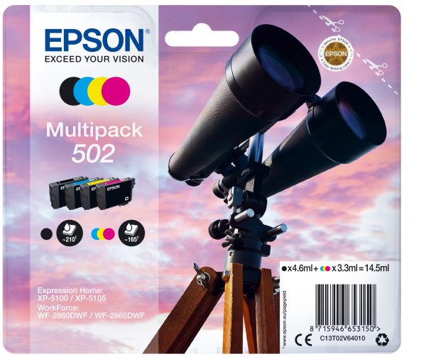 Epson 502 Multipack Z/C/M/G 14,5ml (Origineel) - ImageError