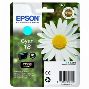 Epson T1802 Cyaan 3,3ml (Origineel)