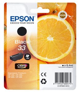 Epson T3331 Zwart 6,4ml (Origineel)
