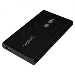 2.5" Logilink Enclosure USB3.0 / SATA / Zwart