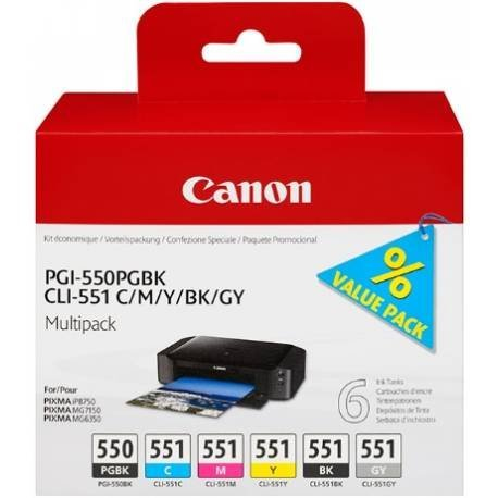 Canon (E) PGI-550/CLI-551 Multipack 50,0ml (Origi