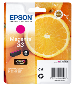 Epson T3343 Magenta 4,5ml (Origineel)