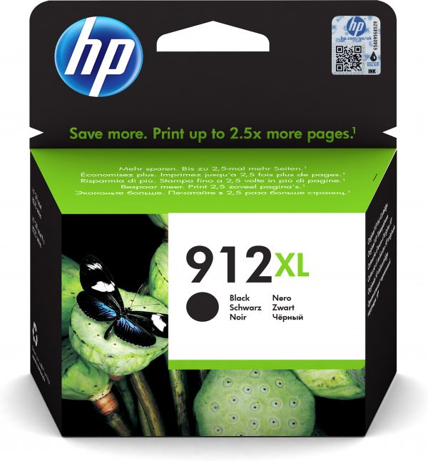 HP No.912XL Zwart 21,70ml (Origineel)